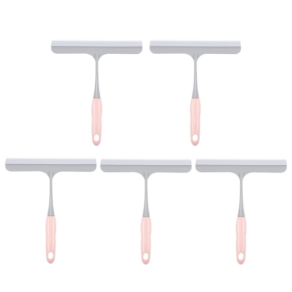 5pcs Glass Cleaning Scraper Bathroom Glass Squeegee Long Handle Window Cleaner