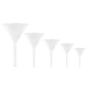 5pcs Glassware Labware Analytical Chemistry Feeding Funnel Liquid for Labs