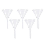 5pcs Glassware Labware Analytical Chemistry Feeding Funnel Liquid or Solid Triangle Funnel Thick High Temperature Resistant Tool 40MM