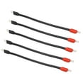 5pcs Golf Cart Battery Cables PVC Sheath Battery Cables 4 Gauge