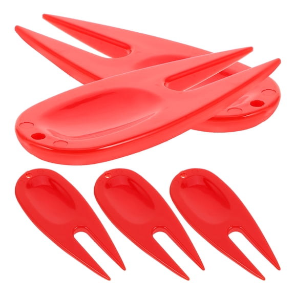 5 Pcs Golf Green Fork Tack Stickers Marker Circle Label Dispenser Labels Red