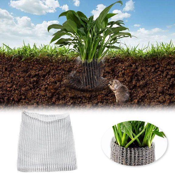 5pcs Gopher and Vole Wire Baskets Protect Plants, Trees, Flowers and Bulbs 35x35cm