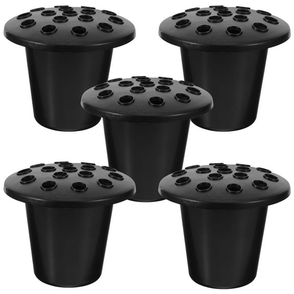 5pcs Graveyard 16-hole Flower Pot Urn Planter Grave Vase for Cemetery Memorial Grave Decoration