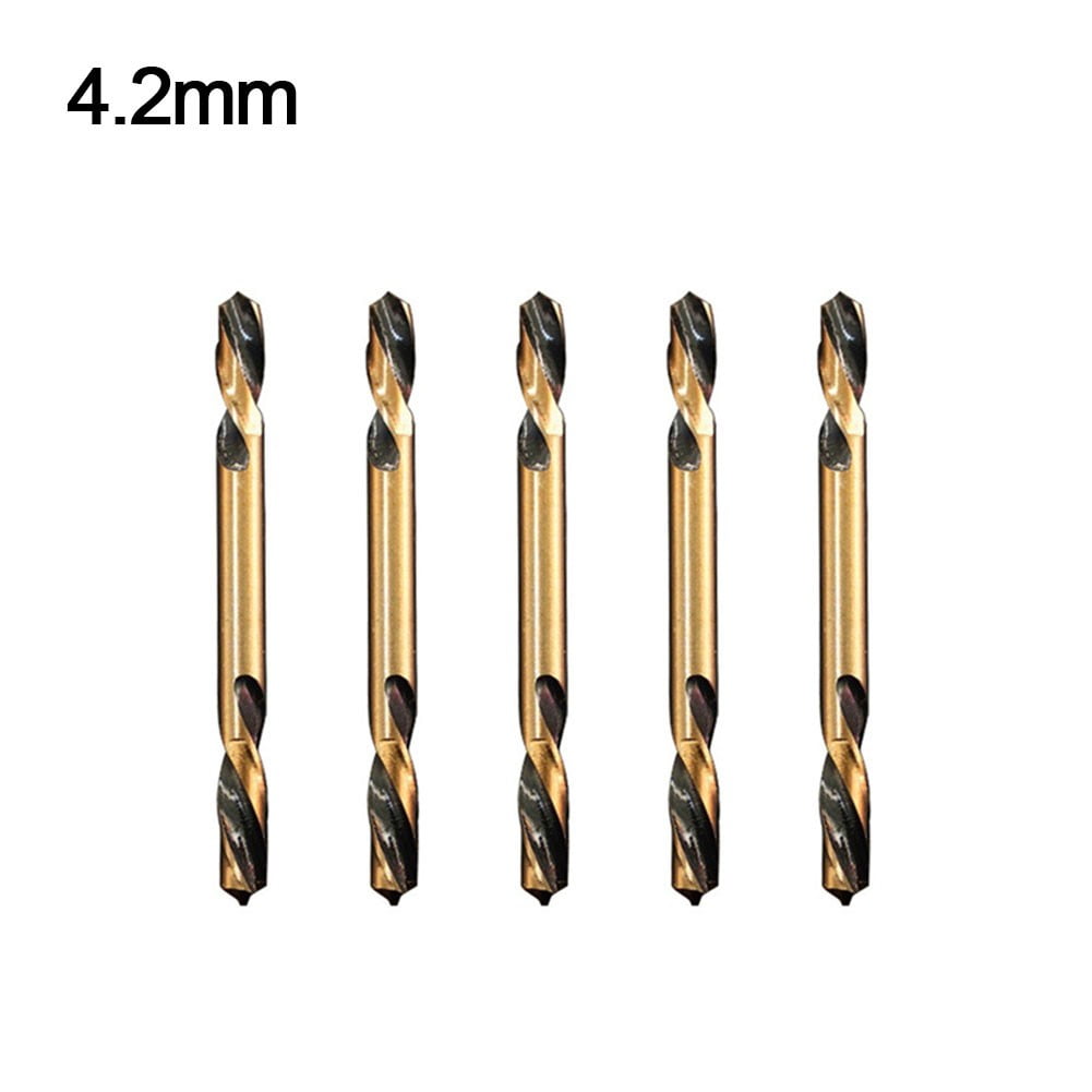 5pcs HSS DoubleEnded Auger Drill Bits for Wood and Metal Drilling