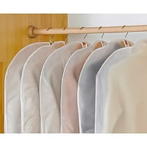 5pcs Hanging Garment Bag,Lightweight Clear Full Zipper Suit Bags PEVA Moth-Proof Breathable Dust Cover for Closet Storage 39*23 inch