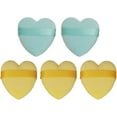 thumbnail image 1 of 5pcs Heart shaped dry Powder Puff Heart-shaped powder puff powder cake honey powder. Powder Puff Beauty tool - style:style3, 1 of 5
