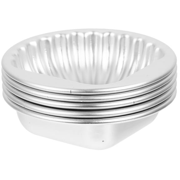 STRANDCHIC 5Pcs Aluminum Baking Cups Silver for Baking