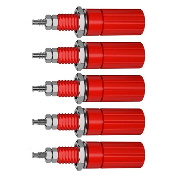 5pcs High Conductivity 4mm Banana Socket Universal Sound Equipment Connector
