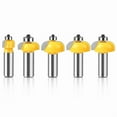 thumbnail image 1 of 5pcs High Quality Cove Bit with Bearing 12.7mm 1/2 Inch Shank Dovetail Router Bit Cutter Wood Working Tool, 1 of 7