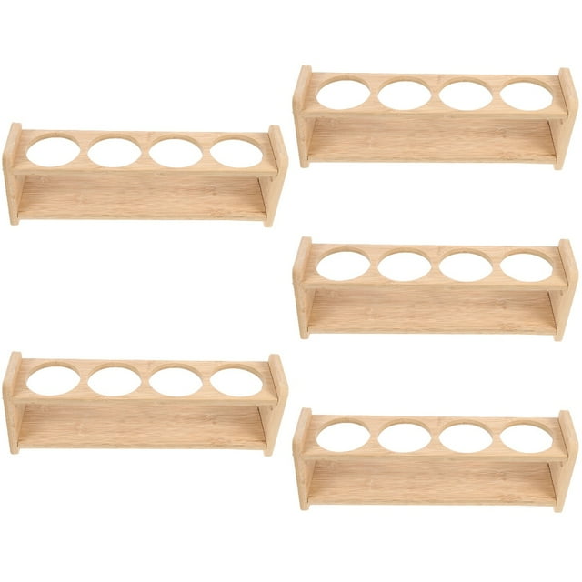 5pcs Home Seasoning Storage Rack Kitchen Condiment Bottle Holder