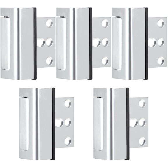 5pcs Home Security Door Reinforcement Lock Safety Door Lock Latch Inside Stopper High Security
