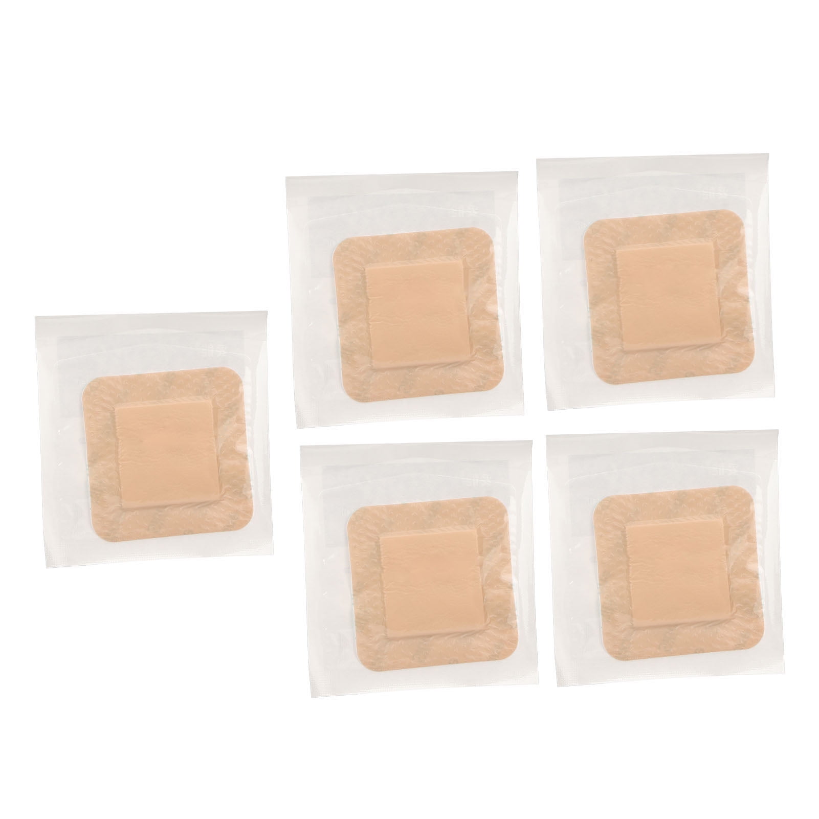 5pcs Hydrocolloid Dressing Adhesive Silicone Foam Dressing Pressure Ulcer Patch for Surgical
