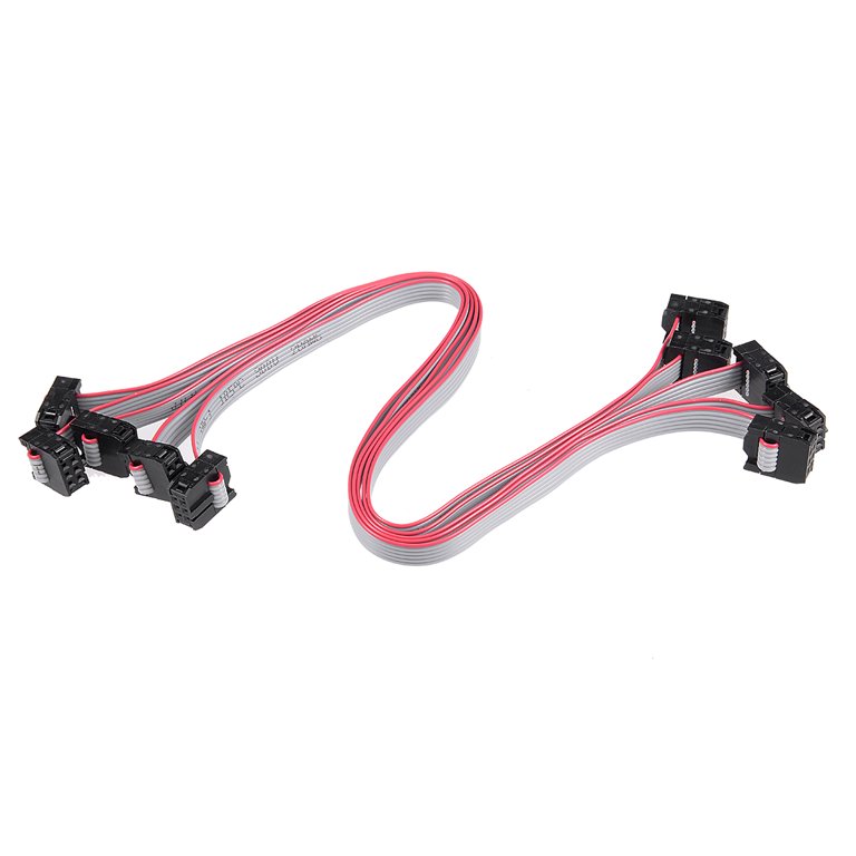 Flat Cable 16 Pins connector 6ft IDC Ribbon 1.27mm pitch and 5 sets connectors