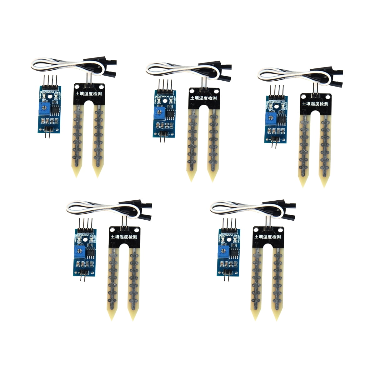 5pcs Indoor/Outdoor Soil Moisture Sensors for Automatic Watering System