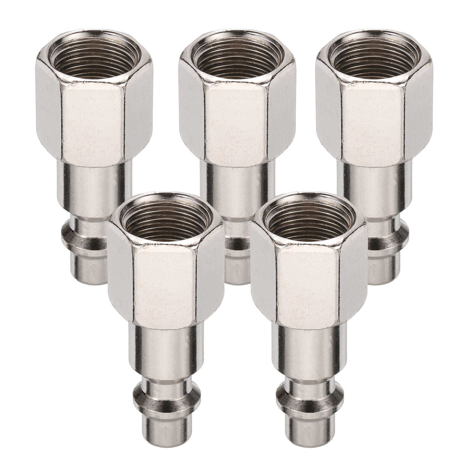 5pcs Industrial Air Plug 1/4" NPT Female High Flow Quick Connect Air Fittings Air Compressor Accessories