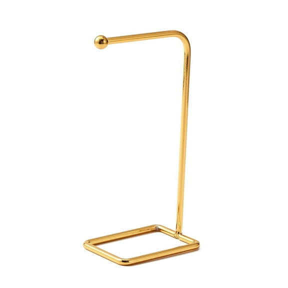 5pcs Iron Dangle Earring Display Stands Jewelry Earring Holder Hanger for Retail Photography Home Decor L-Shaped Golden 5.1x7x14.8cm Iron