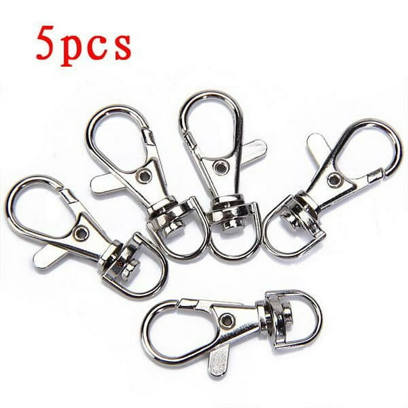 5pcs Iron Metal Lobster Swivel Keychain Car Key Dog Chain Belt