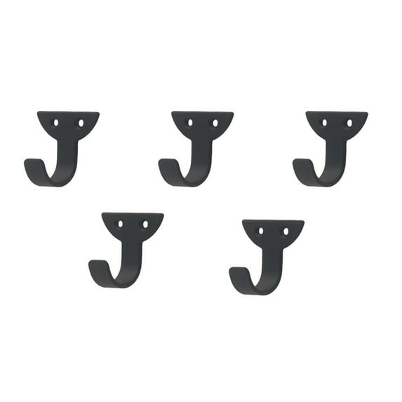 5pcs Iron Wall Hooks with Similar Design and Function for Vintage Decoration