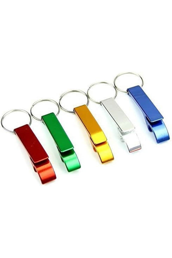 5pcs Keychain Bottle Opener - bartender bottle opener - Best Aluminum Bottle/Can Opener - Compact, Versatile & Durable - Vibrant Colors - Pocket Small Bar Claw Beverage Keychain Ring
