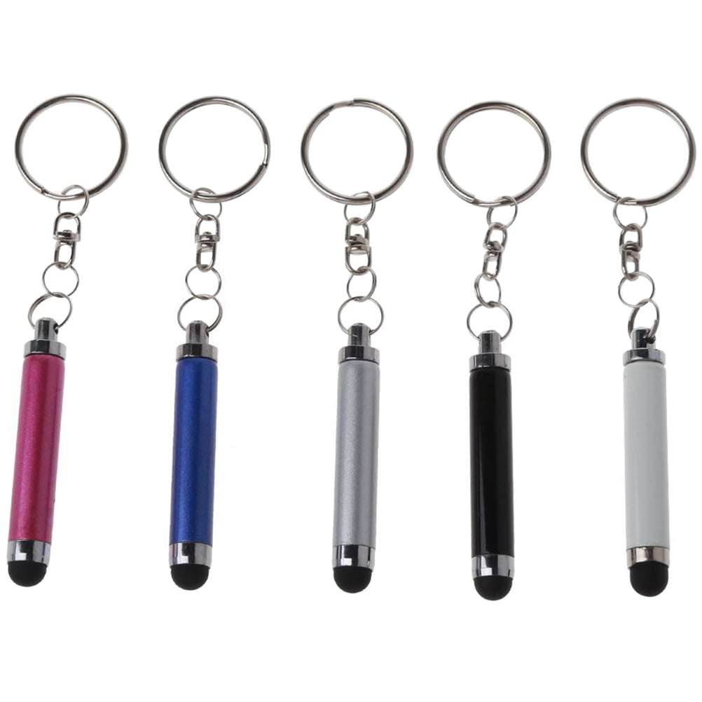 5pcs Keychain Stylus Pens Capacitive Touch Screen Styluses (Assorted