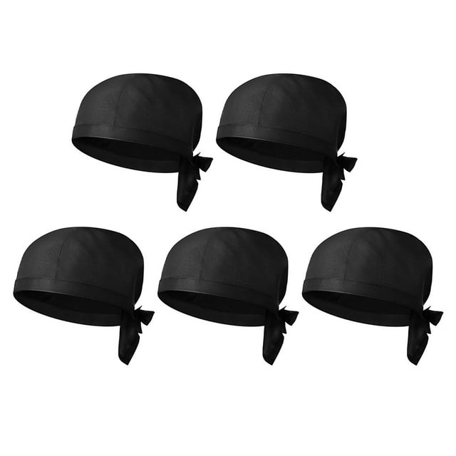 5pcs Kitchen Cooking Chef Hats Restaurant Chef Hats Serving Turban Hats