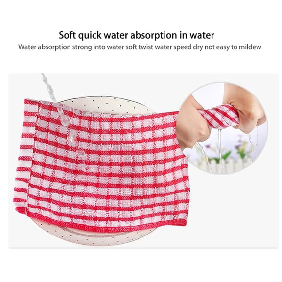 5pcs Kitchen Dish Towels Bulk Cotton Kitchen Hand Towels Dish Cloth for Washing Dishes Dish Rags for Kitchen Household Cleaning