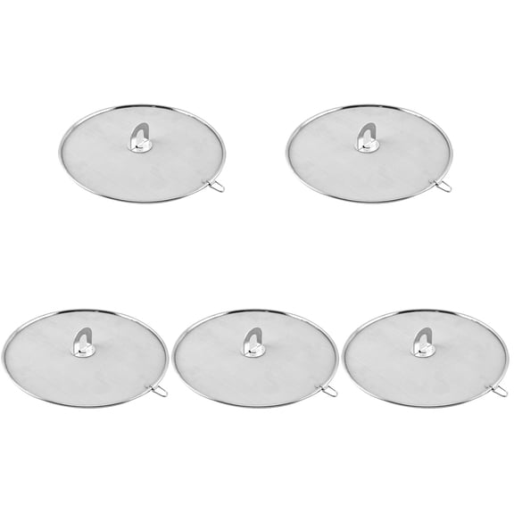LULULION Anti-Oil Splashing Cover 5Pcs - Flexible Lid for Frying Pans