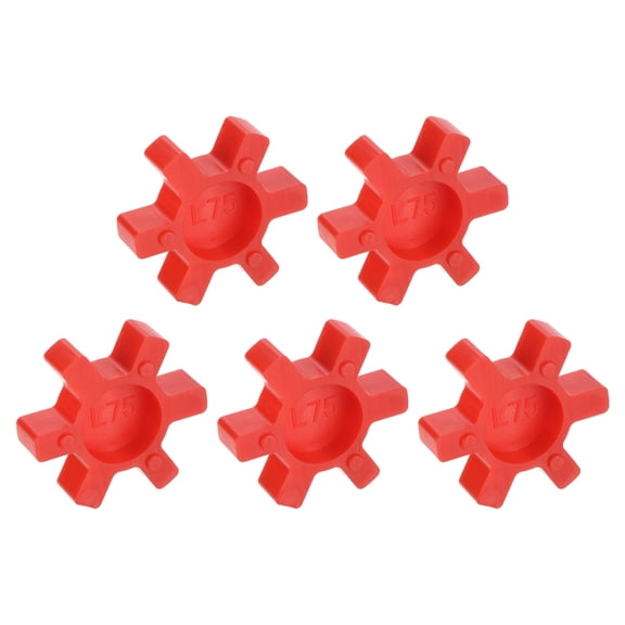 5pcs L75 Jaw Coupling Insert for L Jaw Coupling L-Jaw Coupler Set, Red