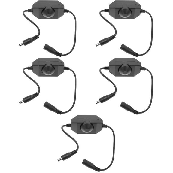 5pcs Lamp Dimmer Cord Plug In Table LED Light Dimming On/Off Dimmer