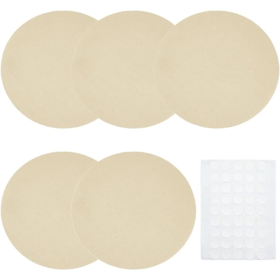 5pcs Lamp Shade Diffuser Fabric Lamp Shade Replacement with 50pcs Plastic Stickers Dazzling Proof Lampshades Spotlight Lamps Covers for DIY Pendants Photography Light Downlight 6.3 Inch