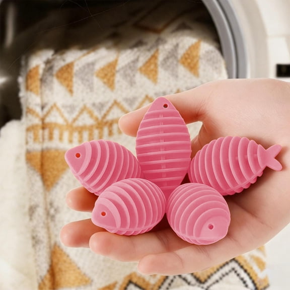 5pcs Laundry Dryer Balls Reusable Washing Balls For House Cleaning Washer Dryer 4 Colors Available Reusable Wool Dryer Balls 5 Pack Natural Fabric Softener Reduce Static Wrinkles for Laundry