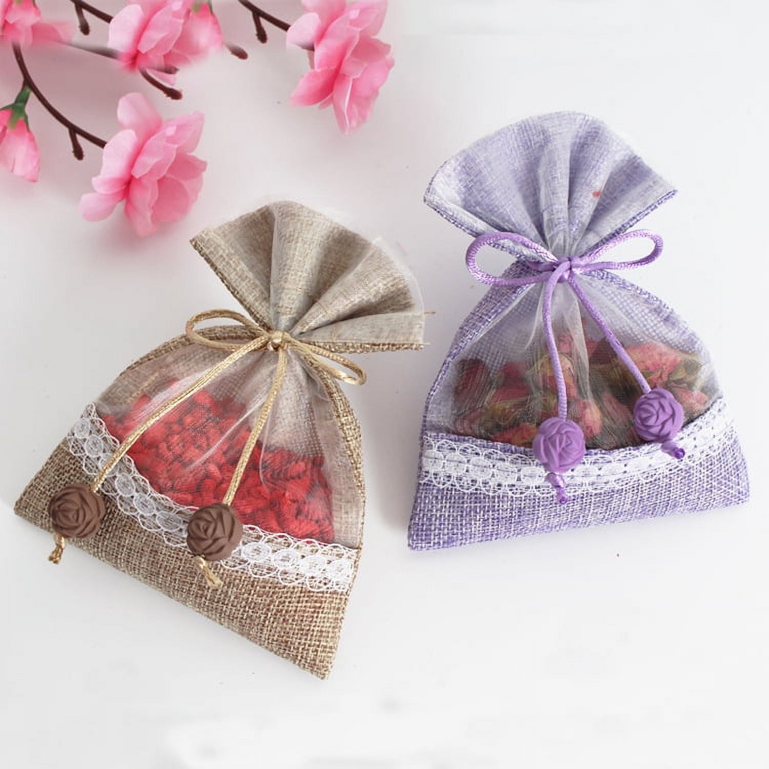 5pcs Lavender Sachets Bags Empty Lavender Sachet Bags DIY Empty Scent