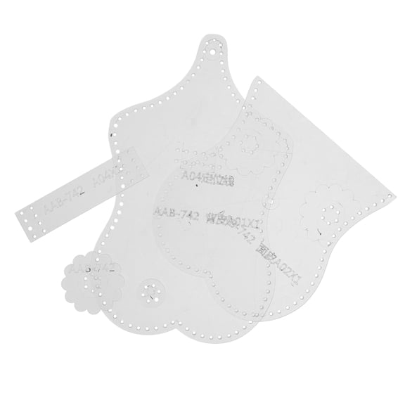 5pcs Holder Pattern Templates for Craft, Card Holder Tool Set for Handmade Accessories