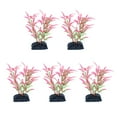 thumbnail image 1 of 5pcs Leaves Underwater Plants Decoration For Fish Tank Aquarium , & Safe For All Fish & Pets Red, 1 of 9