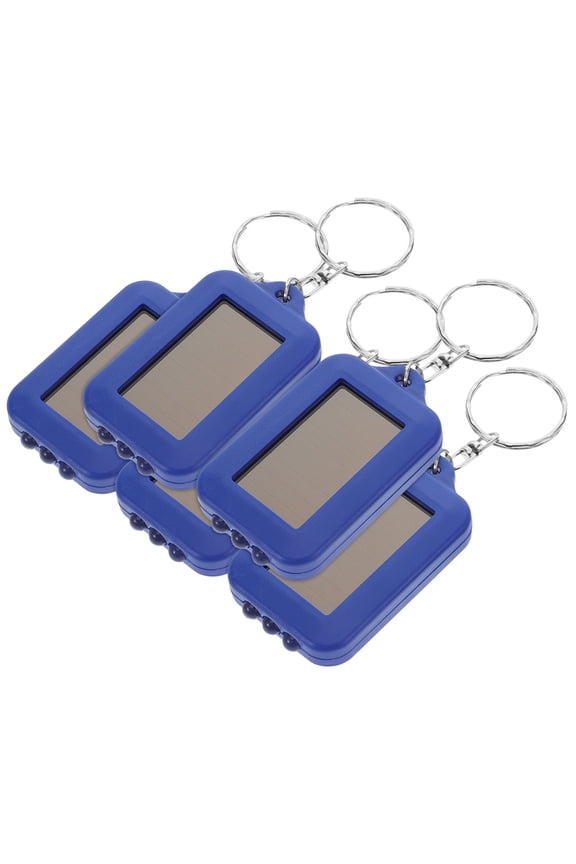 5pcs Led Solar Keychain Flashlight Flashlight Solar Keyring Flashlights For Emergencies Solar Flashlights Mini Keychain Flashlight For Emergency