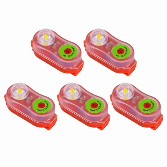 5pcs Life Jacket Light Emergency Signal Light Locator Life Saving Signal Light Energy-Efficient Waterproof Portable