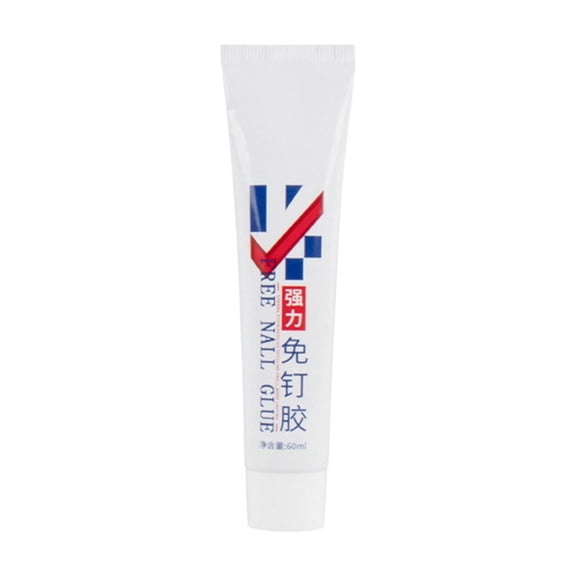 5pcs Liquid Nail,No More Nail Glue,Heavy-Duty Mounting Adhesive,Multi-Purpose Repair Adhesive,Strong Waterproof Glue for Ceramic, Metal,Wood,Glass,Etc.White Instant Adhesive 60ml