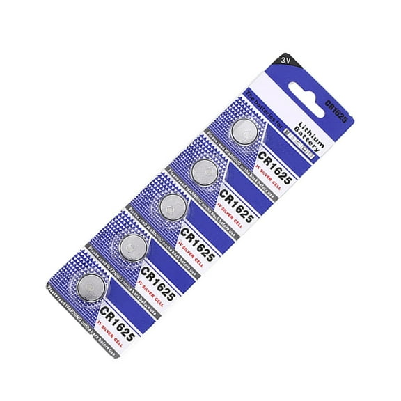 5pcs Long Lasting CR1625 Button Batteries Coin Battery for Classroom Office