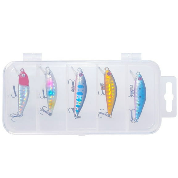 5pcs Lure Set Sinking Minnow Wobblers for Army Fish Horsemouth Trout and More