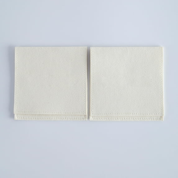 5pcs Luxury Microfiber Suede Jewelry Gift Bag Velvet Ribbon Envelope Flip Pouches Necklace Bracelet Bangle Jewelry Storage Bag 5pcs 8x8cm