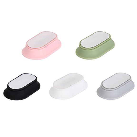 5pcs Magnetic Silicone Self Adhesive Hook Wall Mounted Bracket Remote Organization Rack for Hotels and Conference Rooms