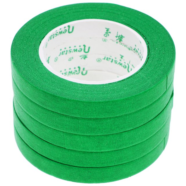 5pcs Masking Tapes Adhesive Painting Tapes Car Spraying Tape for Art