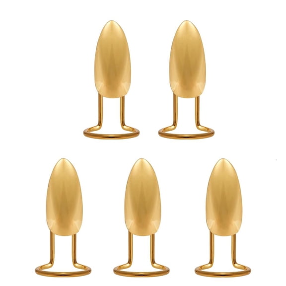 5pcs Mechanical Themed Wearable Fingernails for Parties and Festivals Adjustable Nails Rings Stylish Finger Accessories