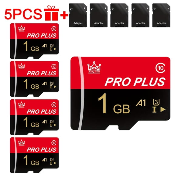 5pcs Memory Card Set: 8GB 4GB 2GB 1GB With Adapter:High-Speed U3 C10 A1 TF Cards For Tablet, Camera, Mobile, Car Audio, And Game Consoles-Real Capacity:Secure Storage!