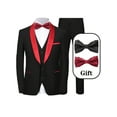 thumbnail image 1 of 5pcs Men Suit Blazer Jacket Vest Pants 2 Bows Shawl Collar One Button Slim Fit Tuxedo Set Business Wedding Men Suit Premium Classic Groomsmen Bridegroom Suit, 1 of 8