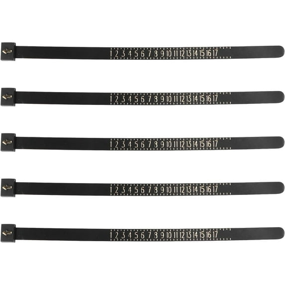 5pcs Mens Ring Measuring Tool for Rings Ring Sizing Measuring Tool Blank Flash Cards Ring Measure Stick Water Dispenser for Kids Ring Size Calculator Wedding Ring Gauge Miss Set