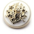 thumbnail image 1 of 5pcs Metal Buttons for Clothing Crafts - Premium Sewing Accessories Buttons for Garments and Coats, 1 of 5