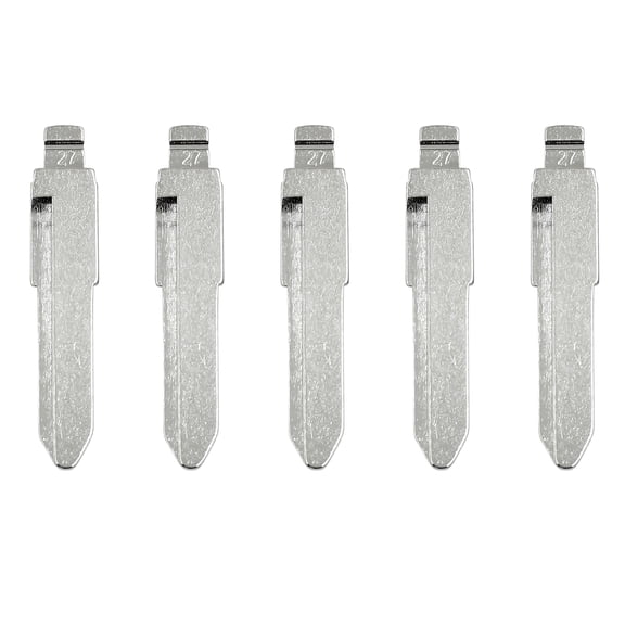 5pcs Metal Car Flip Remote Folding Key Blank Blade for Mazda 3 5 6