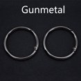 thumbnail image 1 of 5pcs Metal O Ring Spring Clasps for DIY Jewelry Openable Round Carabiner Keychain Bag Clips, 1 of 6