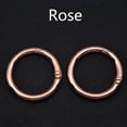 thumbnail image 1 of 5pcs Metal O Ring Spring Clasps for DIY Jewelry Openable Round Carabiner Keychain Bag Clips, 1 of 7